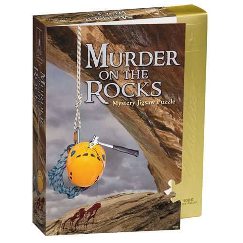 0885213286348 - BEPUZZLED CLASSIC MYSTERY 1000PC JIGSAW PUZZLE - MURDER ON THE ROCKS