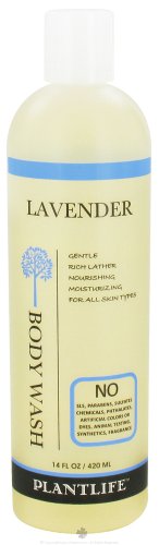 0885217538092 - LAVENDER BODY WASH (OR SHOWER GEL)- 14 FL OZ- MADE WITH ORGANIC INGREDIENTS AND 100% PURE ESSENTIAL OILS