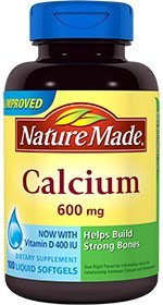 0885218311991 - NATURE MADE CALCIUM 600MG WITH VITAMIN D 100 SOFTGELS (PACK OF 3)