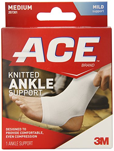 0885222335587 - ACE KNITTED ANKLE SUPPORT, MEDIUM, 1 COUNT