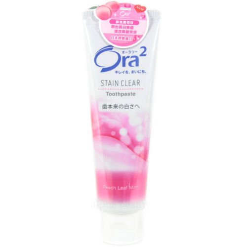 8852274119368 - SUNSTAR JAPAN ORA2 STAIN CLEAR TOOTHPASTE TOOTH CARE 140G - PEACH LEAF MINT