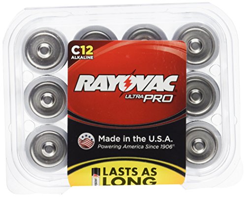 8852298054508 - RAYOVAC ALKALINE C BATTERIES, 12-PACK WITH RECLOSEABLE LID (ALC-12)
