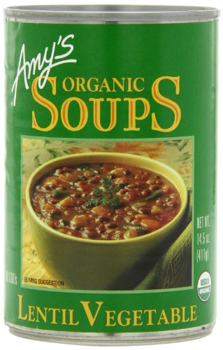0885237000852 - AMY'S ORGANIC SOUPS, LENTIL VEGETABLE, 14.5 OUNCE (PACK OF 12)