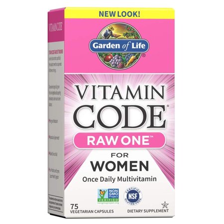 0885237355235 - GARDEN OF LIFE VITAMIN CODE RAW ONE FOR WOMEN, 75 CAPSULES