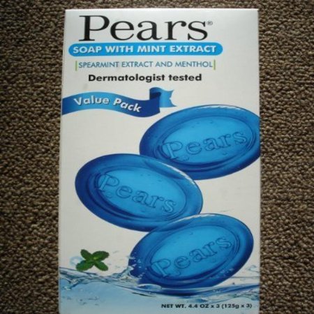 0885243588511 - PEARS SOAP WITH MINT EXTRACT VALUE PACK (3 PACK)