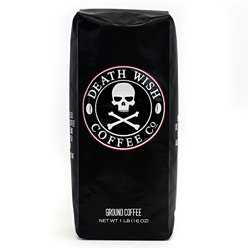 0885245152659 - DEATH WISH GROUND COFFEE, THE WORLD'S STRONGEST COFFEE, FAIR TRADE AND USDA CERTIFIED ORGANIC, 16 OUNCE