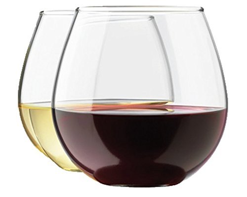 0885246627880 - STEMLESS WINE GLASS BY ROYAL SET, 4-PACK, 15 OUNCE WINE TUMBLER SET