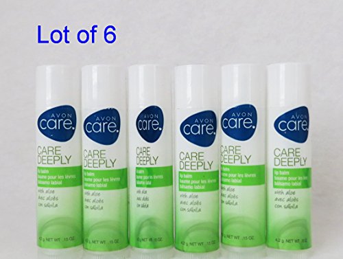 0885251039630 - AVON CARE'S CARE DEEPLY LIP BALM WITH ALOE (6 PACK)
