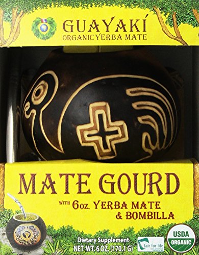 0885251290147 - GUAYAKI PRE-COLUMBIAN GOURD GIFT PACK WITH 6 OZ OF LOOSE YERBA MATE