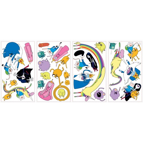 0885257670073 - ROOMMATES RMK2259SCS ADVENTURE TIME PEEL AND STICK WALL DECALS