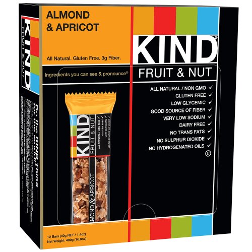 0885259934647 - KIND FRUIT & NUT, ALMOND & APRICOT, ALL NATURAL, GLUTEN FREE BARS ,1.4 OUNCE, 12 COUNT
