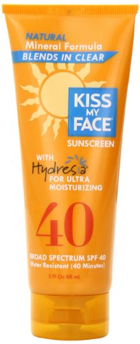 0885259996737 - KISS MY FACE NATURAL MINERAL LOTION SUNSCREEN SPF 40 WITH HYDRESIA, 3 FLUID OUNCE