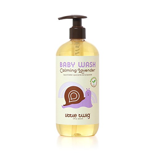0885259999530 - LITTLE TWIG ALL NATURAL, HYPOALLERGENIC BABY WASH WITH A BLEND OF LAVENDER, LEMON, AND TEA TREE OILS, CALMING LAVENDER SCENT, 17 OUNCE BOTTLE