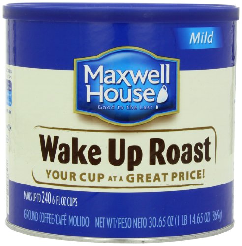 0885260432033 - MAXWELL HOUSE GROUND COFFEE CANISTER, WAKE UP ROAST, 30.65 OUNCE