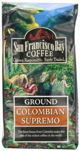 0885260435409 - SAN FRANCISCO BAY COFFEE GROUND, COLOMBIAN SUPREMO, 12 OUNCE