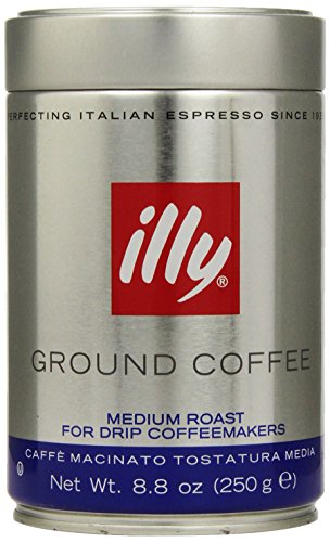 0885260442445 - ILLY, GROUND COFFEE DRIP GRIND (MEDIUM ROAST, BLUE BAND), 8.8 OUNCE TIN