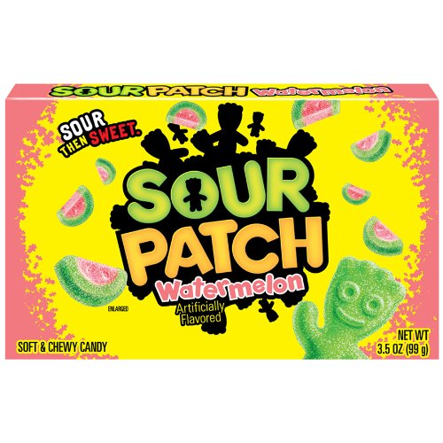0885260459436 - SOUR PATCH WATERMELON, 3.5-OUNCE BOXES (PACK OF 12)
