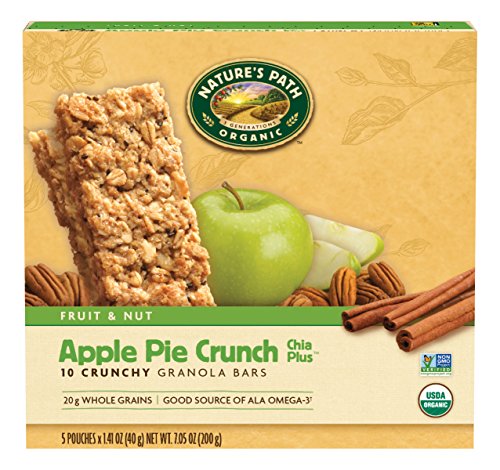 0885260484698 - NATURE'S PATH ORGANIC CRUNCHY GRANOLA BARS, APPLE PIE CRUNCH, 7.05-OUNCE (PACK OF 6)