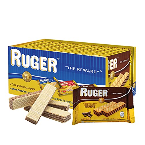 0885260484896 - RUGER WAFERS AUSTRIAN WAFERS, CHOCOLATE, 2.125 OUNCE (PACK OF 12)