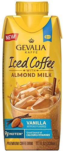 0885260499609 - GEVALIA KAFFE ICED COFFEE WITH ALMOND MILK, VANILLA, 11.1 FLUID OUNCE (PACK OF 8