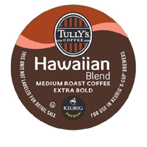 0885260511462 - TULLY'S COFFEE HAWAIIAN BLEND, MEDIUM ROAST, EXTRA BOLD, 24 COUNT