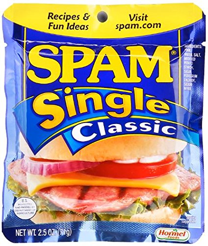 0885262199095 - SPAM SINGLE CLASSIC, 2.5-OUNCE POUCHES (PACK OF 24)