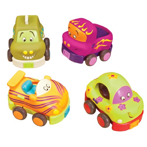 0885272302997 - B. WHEEEE-LS PULL BACK TOY VEHICLE SET WITH SOUNDS
