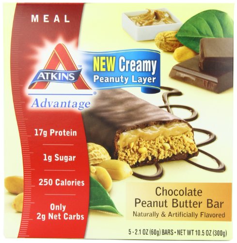 0885272715407 - ATKINS ADVANTAGE BARS, CHOCOLATE PEANUT BUTTER, 2.1-OUNCE BARS 5 COUNT, (PACK OF 2)