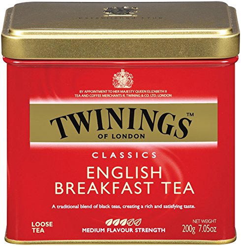 0885278857743 - TWININGS ENGLISH BREAKFAST TEA, LOOSE TEA, 7.05-OUNCE TINS (PACK OF 6)