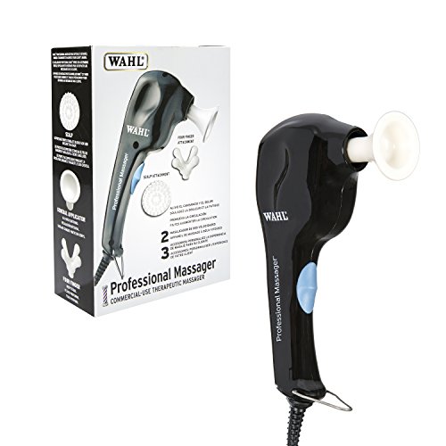 0885282887835 - WAHL PROFESSIONAL MASSAGER #4120-1701 - POWERFUL, LIGHTWEIGHT, AND QUIET FOR PROFESSIONAL MASSAGES - INCLUDES 3 ATTACHMENT HEADS