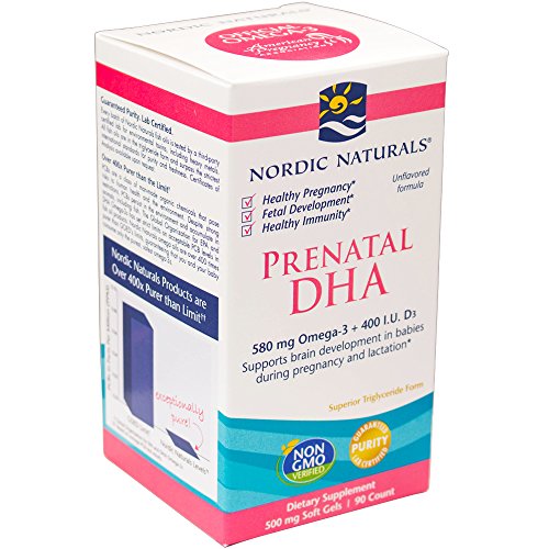 8852874255534 - NORDIC NATURALS - PRENATAL DHA, SUPPORTS BRAIN DEVELOPMENT IN BABIES DURING PREGNANCY AND LACTATION, 90 SOFT GELS