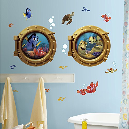 0885292413819 - ROOMMATES RMK2060GM FINDING NEMO PEEL AND STICK GIANT WALL DECALS