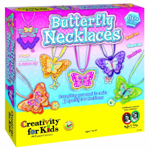 0885292494917 - CREATIVITY FOR KIDS BUTTERFLY NECKLACES