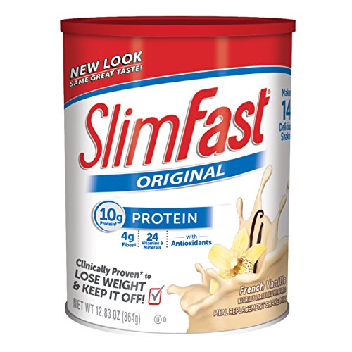 0885292516497 - SLIM FAST ORIGINAL, MEAL REPLACEMENT SHAKE MIX, FRENCH VANILLA, 12.83 OUNCE (PACK OF 3)