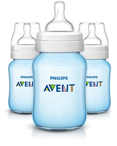 0885292776822 - PHILIPS AVENT CLASSIC PLUS BPA FREE POLYPROPYLENE BOTTLES, BLUE, 9 OUNCE (PACK OF 3)