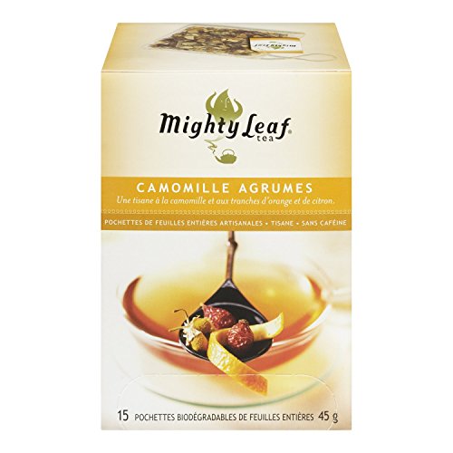 0885298606970 - MIGHTY LEAF TEA CHAMOMILE CITRUS, 15-COUNT WHOLE LEAF POUCHES (PACK OF 3)