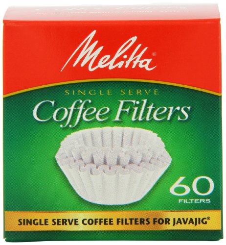 0885302114477 - MELITTA JAVA JIG, SINGLE SERVE PAPER COFFEE FILTERS, 60-COUNT