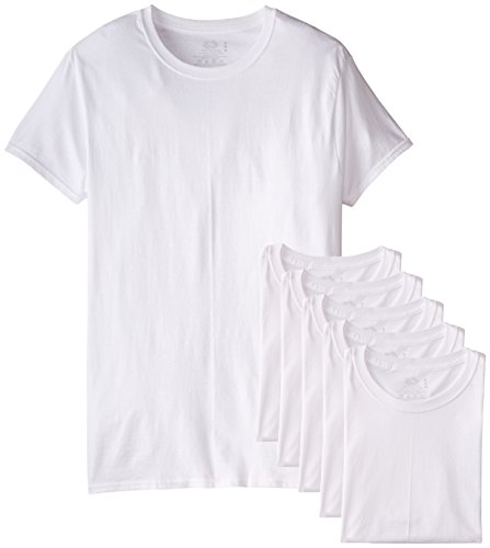 0885306348076 - FRUIT OF THE LOOM MEN'S 6-PACK STAY TUCKED CREW T-SHIRT,WHITE,X-LARGE