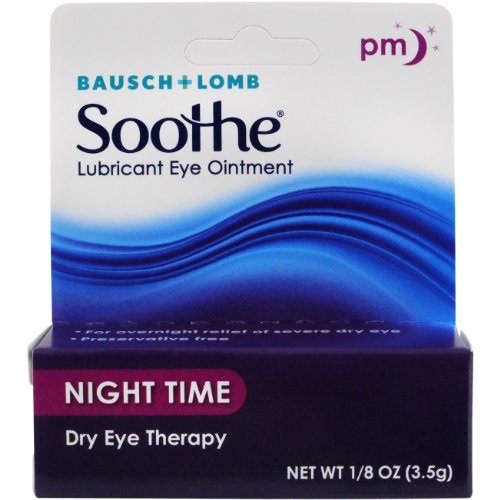 0885310343081 - BAUSCH & LOMB SOOTHE LUBRICANT EYE OINTMENT, NIGHT TIME,1/8 OZ.