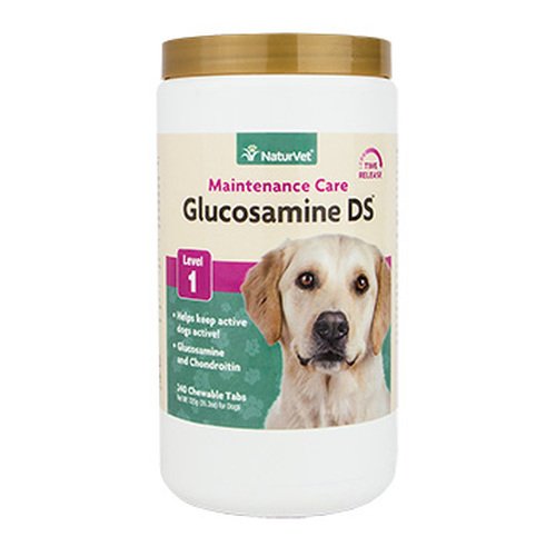 0885310452820 - NATURVET 240 COUNT GLUCOSAMINE- DS WITH GLUCOSAMINE AND CHONDROITIN TABLETS FOR DOGS