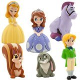 0885320786380 - DISNEY JUNIOR SOFIA THE FIRST 6 PIECE BATH SET FEATURING SOFIA THE FIRST, PRINCE JAMES, CLOVER, WHATNAUGHT, MINIMUS AND PRINCESS AMBER BATH TOYS MEASURING 2 TO 5 INCHES TALL