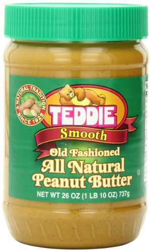 0885323967922 - TEDDIE ALL NATURAL PEANUT BUTTER, SMOOTH, 26-OUNCE JAR (PACK OF 3)