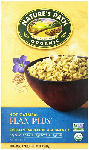0885327466230 - NATURE'S PATH ORGANIC INSTANT HOT OATMEAL POUCH FLAX PLUS, 8-COUNT BOXES (PACK OF 6)