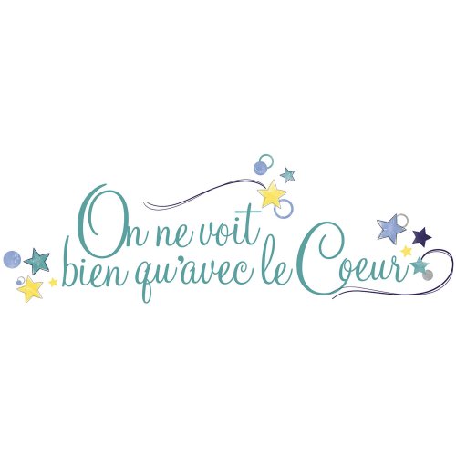 0885329336913 - ROOMMATES FRN0001SCS LE COEUR (FRENCH) PEEL AND STICK WALL DECALS