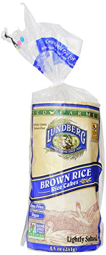 0885333136370 - LUNDBERG ECO-FARMED BROWN RICE CAKE, LIGHTLY SALTED, 8.5-OUNCE UNITS (PACK OF 1