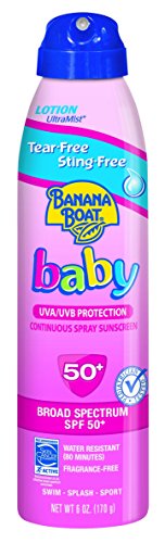 0885341835180 - BANANA BOAT BABY SUNSCREEN ULTRA MIST TEAR-FREE STING-FREE BROAD SPECTRUM SUN CARE SUNSCREEN SPRAY - SPF 50, 6 OUNCE (PACK OF 3)