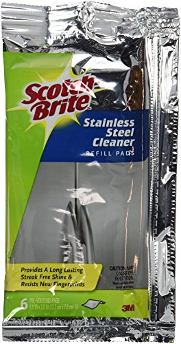 0885343053186 - SCOTCH-BRITE STAINLESS STEEL CLEANER REFILL(PACK OF 8)