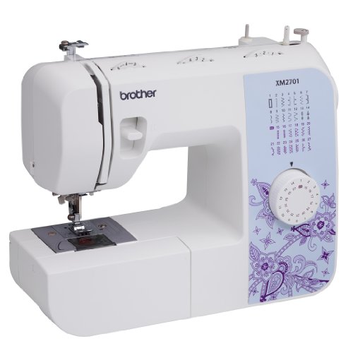 8853447010246 - BROTHER XM2701 LIGHTWEIGHT, FULL-FEATURED SEWING MACHINE WITH 27 STITCHES, 1-STEP AUTO-SIZE BUTTONHOLER, 6 SEWING FEET, AND INSTRUCTIONAL DVD