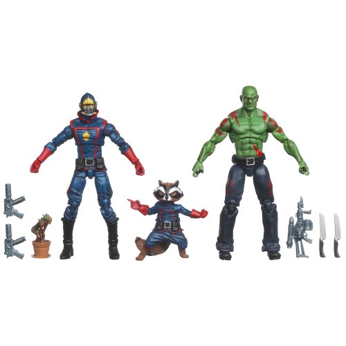 0885348692151 - MARVEL UNIVERSE GUARDIANS OF THE GALAXY DRAX THE DESTROYER STARLORD ROCKET RACCOON AND GROOT SET