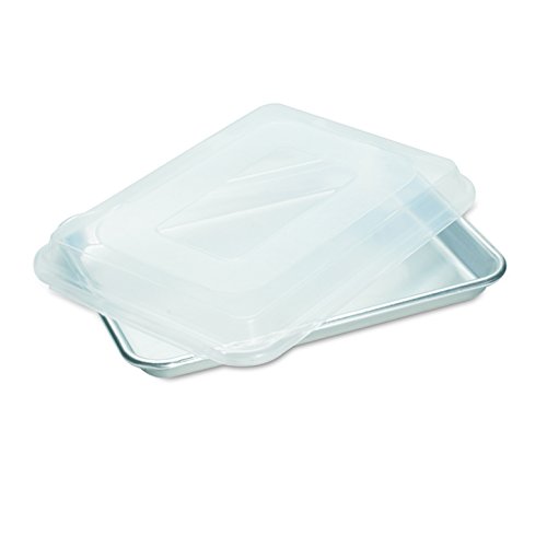 0885356931945 - NORDIC WARE NATURAL ALUMINUM COMMERCIAL BAKER'S QUARTER SHEET WITH LID